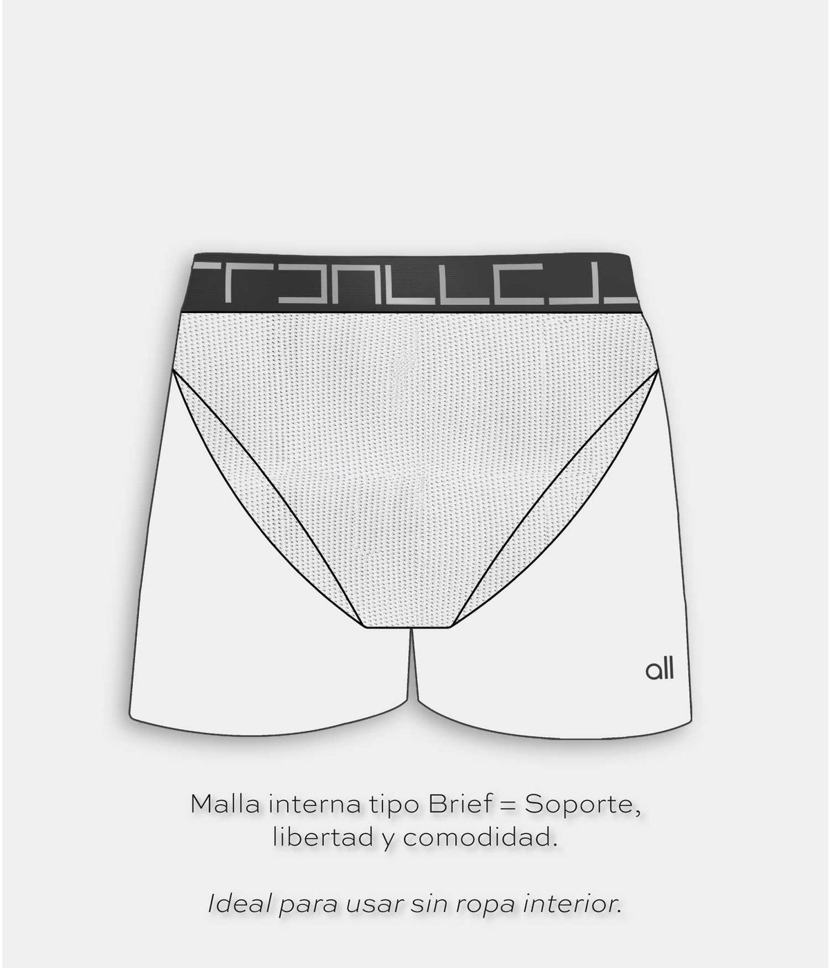 Pantaloneta Corta Deportiva Tipo Short azul sky blue Para Hombre