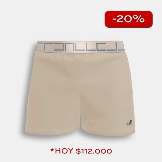 Pantaloneta Tipo Short Beige Arena Para Hombre