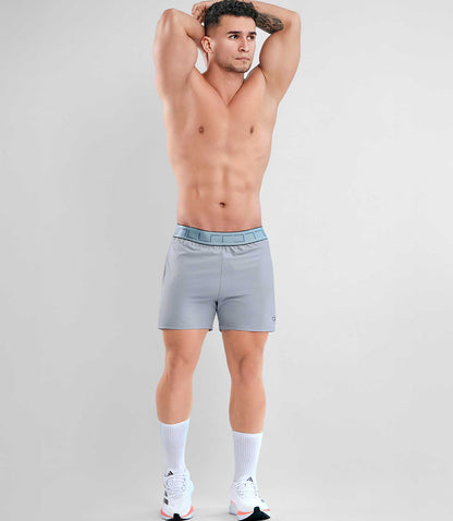 Pantaloneta Tipo Short Gray Gris Claro Para Hombre