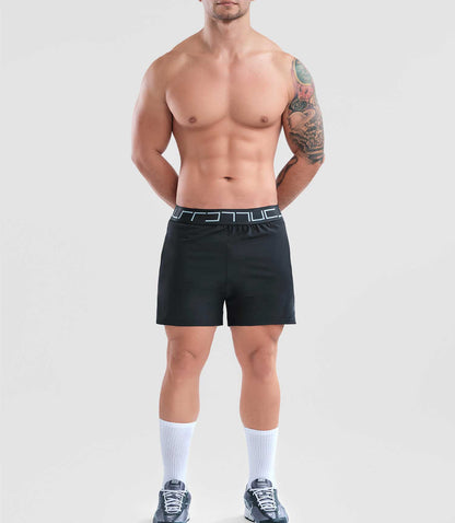 Pantaloneta Tipo Short Black Negro Para Hombre