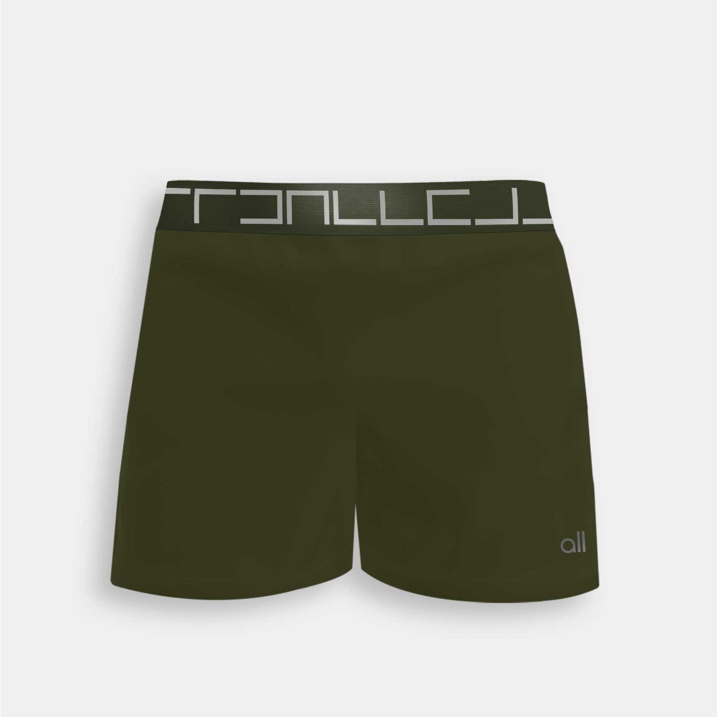 Pantaloneta Tipo Short Verde Militar Para Hombre