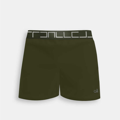 Pantaloneta Tipo Short Verde Militar Para Hombre