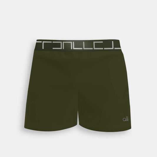 Pantaloneta Tipo Short Verde Militar Para Hombre