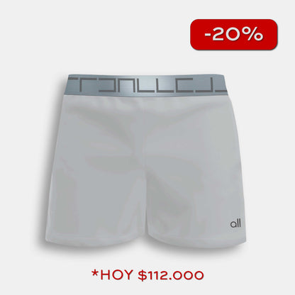 Pantaloneta Tipo Short Gray Gris Claro Para Hombre