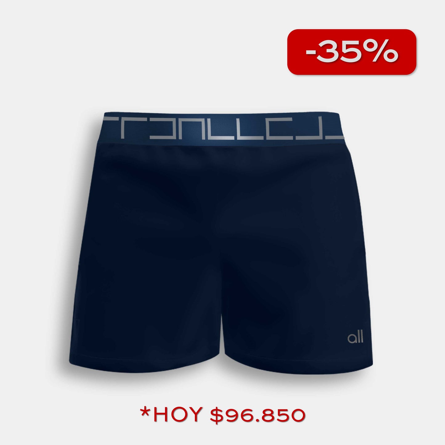 Pantaloneta Tipo Short Azul Navy Para Hombre