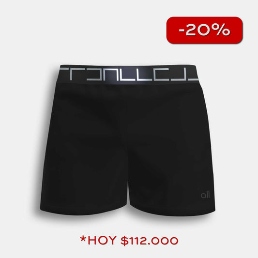 Pantaloneta Tipo Short Black Negro Para Hombre