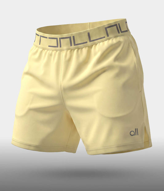 Pantaloneta Corta Deportiva Tipo Short Amarillo Butter Yellow Para Hombre