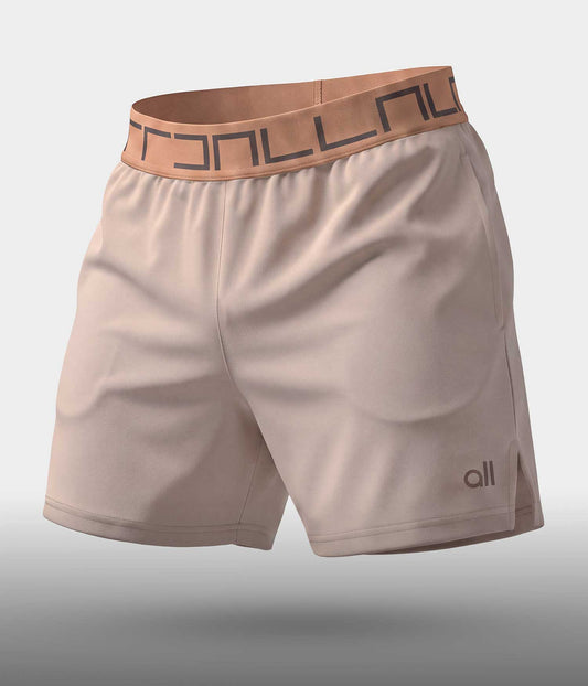 Pantaloneta Corta Deportiva Tipo Short Beige Arena Sand Para Hombre