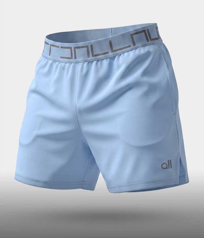 Pantaloneta Corta Deportiva Tipo Short azul sky blue Para Hombre