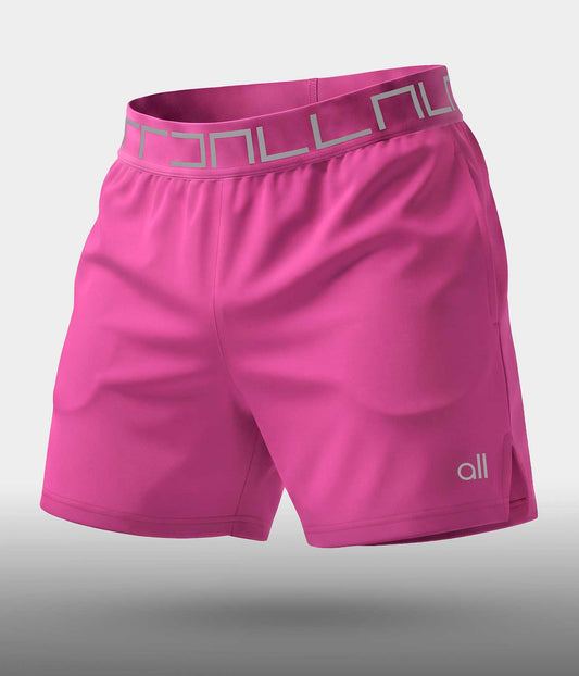 Pantaloneta Corta Deportiva Tipo Short Rosa Hot Pink Para Hombre