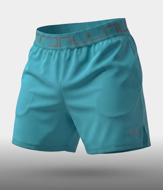Pantaloneta Corta Deportiva Tipo Short verde Aquamarin Para Hombre