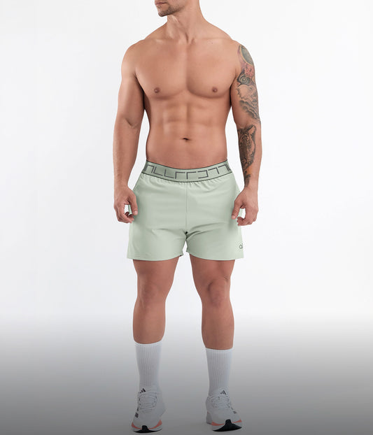 Pantaloneta Corta Deportiva Tipo Short verde menta mint Para Hombre