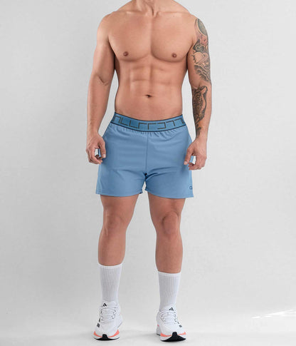 Pantaloneta Corta Deportiva Tipo Short azul sky blue Para Hombre