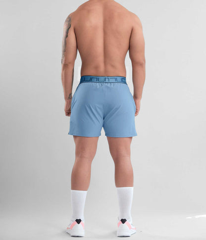 Pantaloneta Corta Deportiva Tipo Short azul sky blue Para Hombre