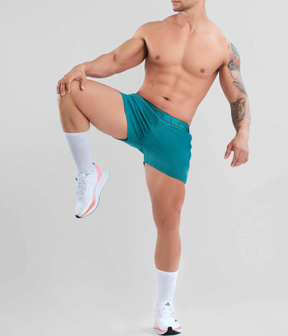Pantaloneta Corta Deportiva Tipo Short verde Aquamarin Para Hombre